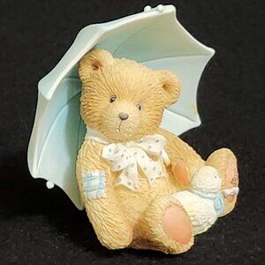Cherished Teddies 1993 April Alan Calendar Figurine #914789 Mint in Box
